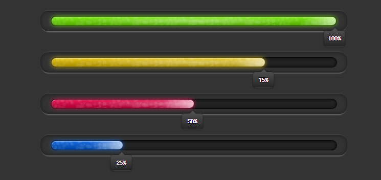 jQuery+CSS3进度条动画特效